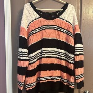 Torrid Multicolor Striped Sweater